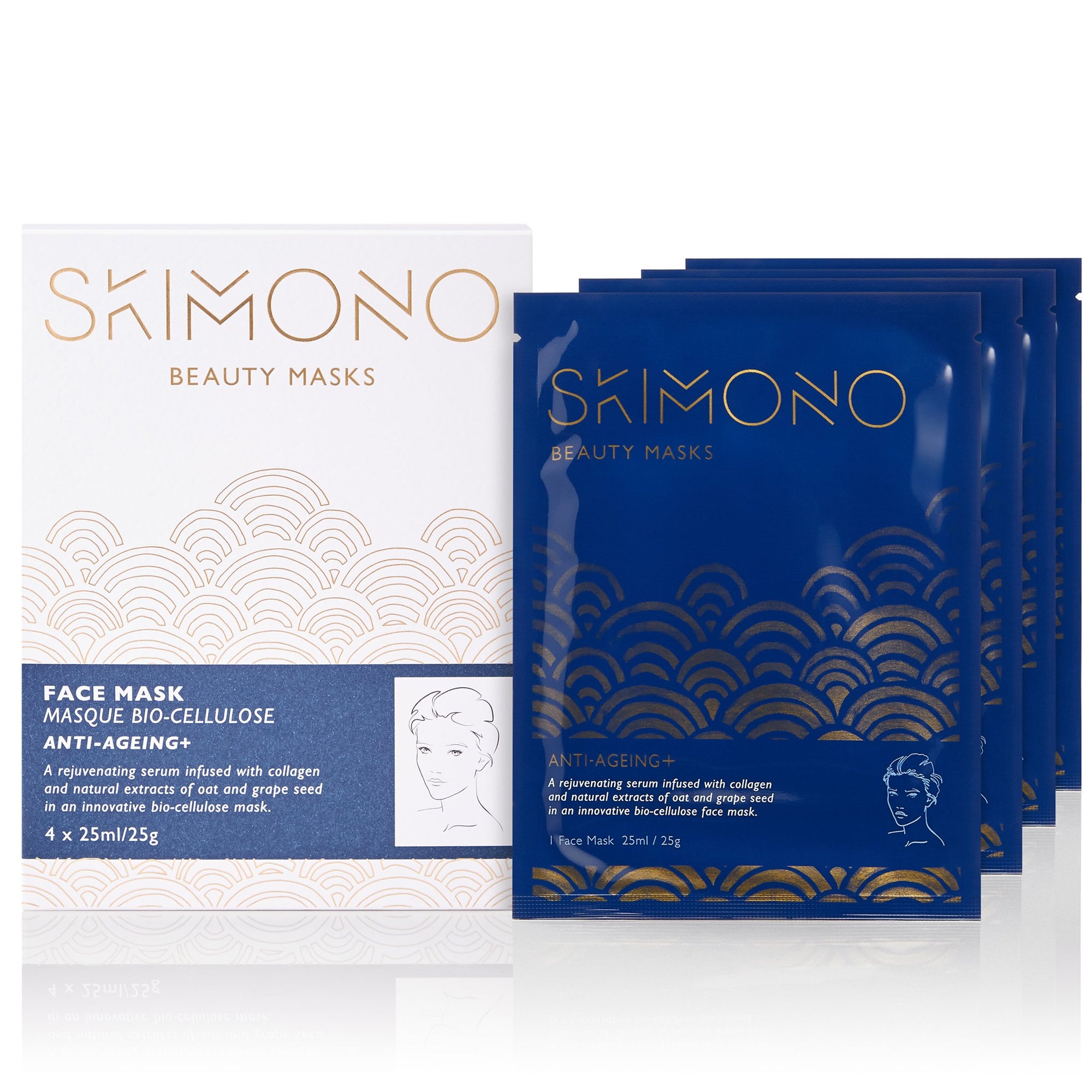 Super Set: Anti-Ageing+ Masks For Face, Hands & Feet (12 Pack)