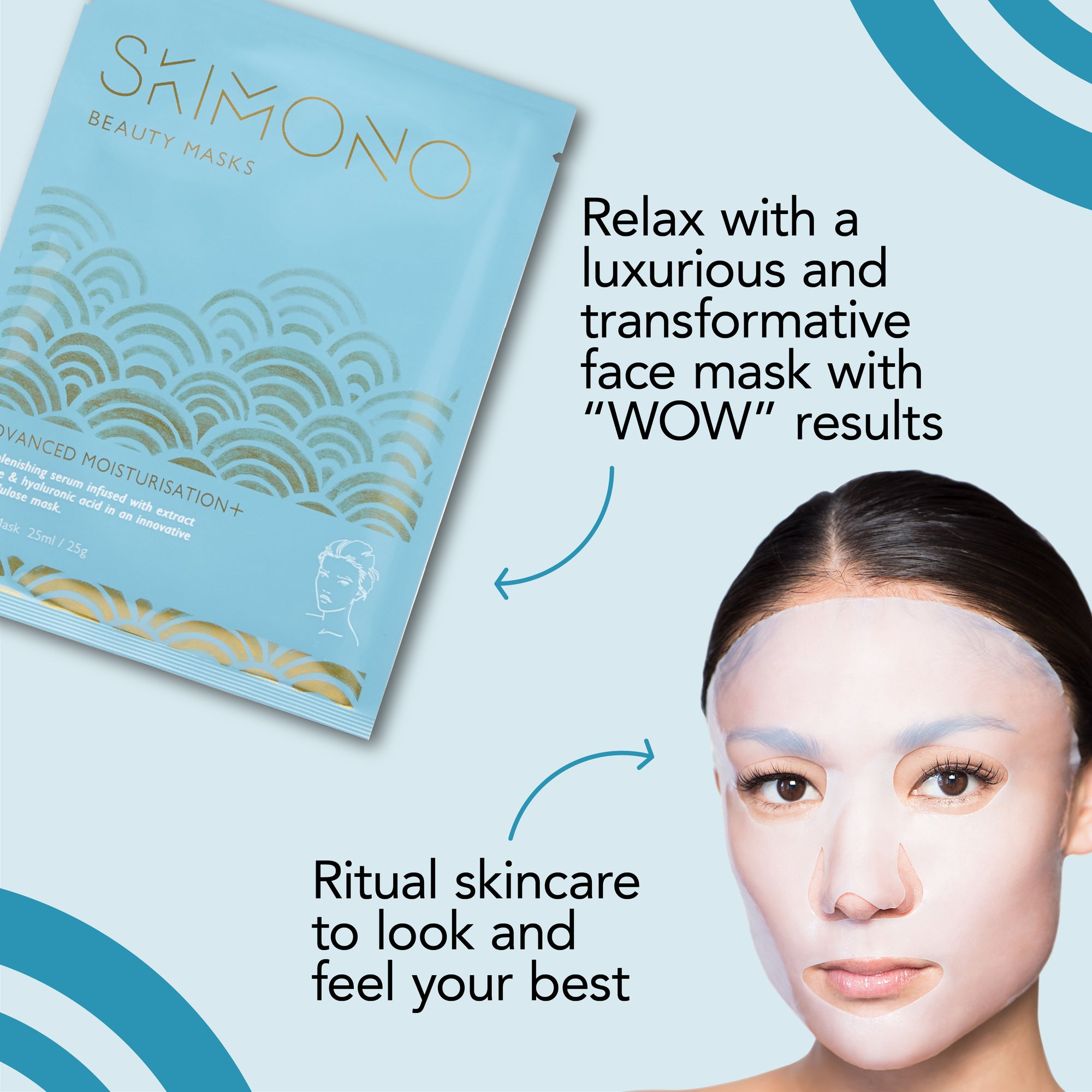 Indulgence Set: Face, Eye, Foot & Hand Masks (4 Pack)