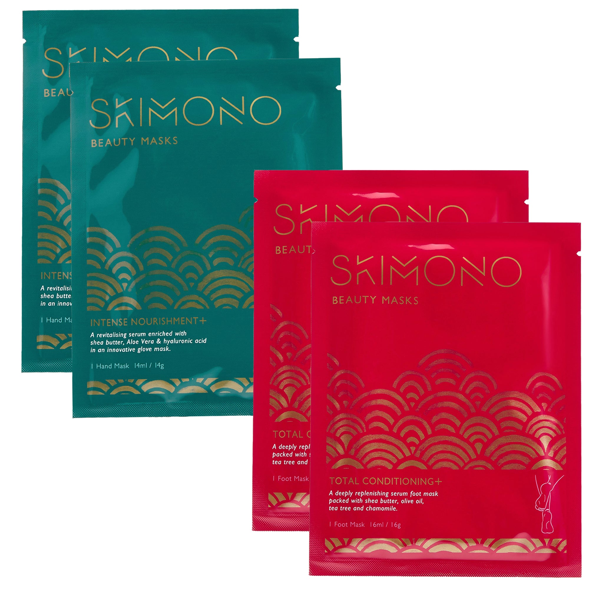 Skimono Mani Pedi Mask Collection (4 Pack)