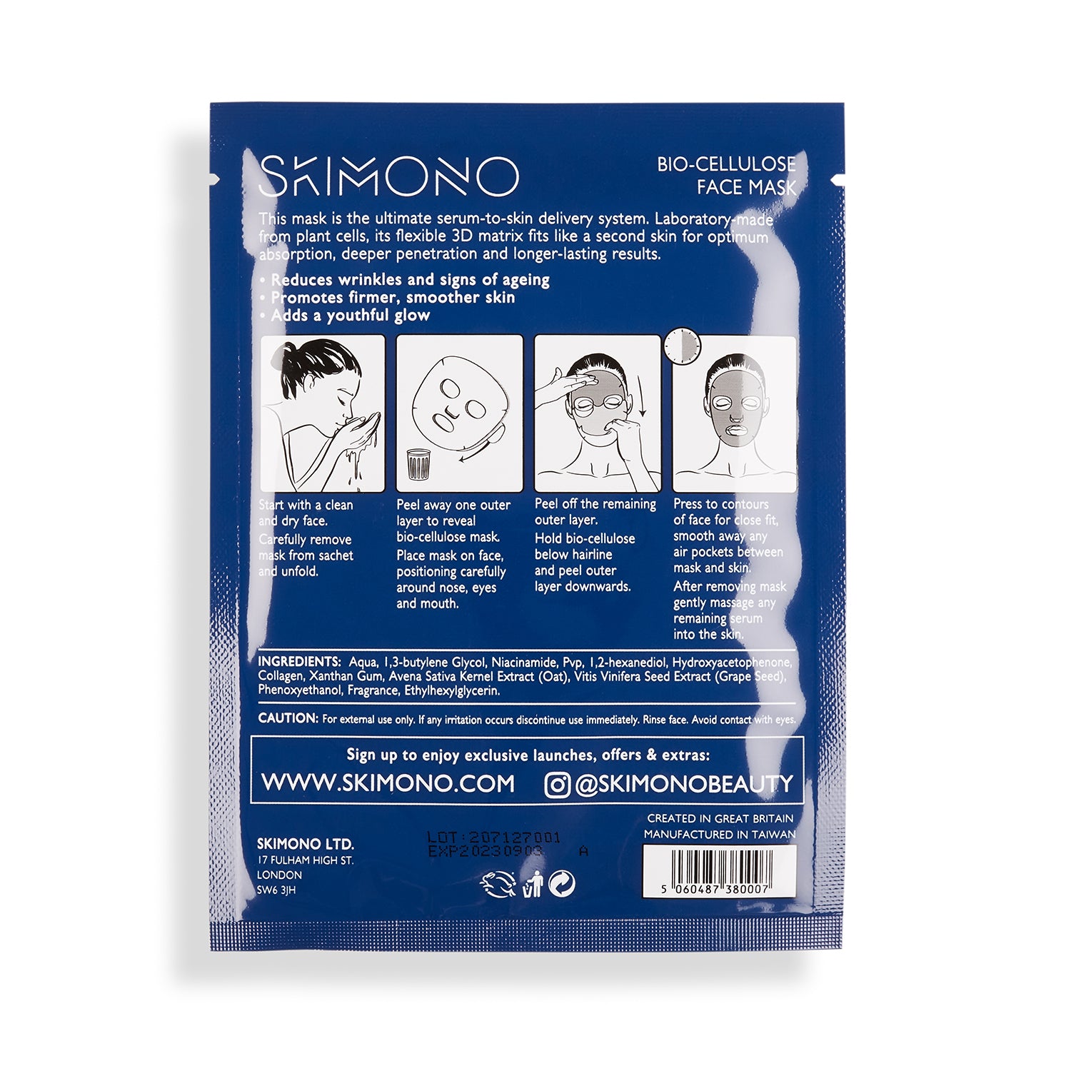 Anti-Ageing+ Bio-Cellulose Face Mask
